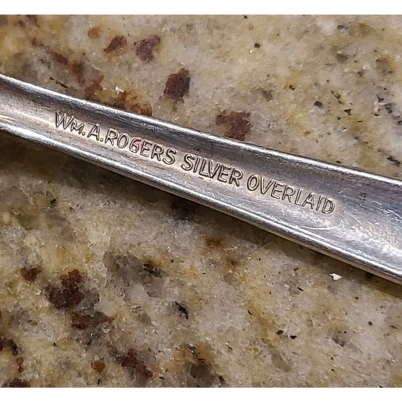 Vintage Wm. Rogers Oneida Spoons Always Wildwood Set of 6 Silver Overlay - Picture 6 of 10